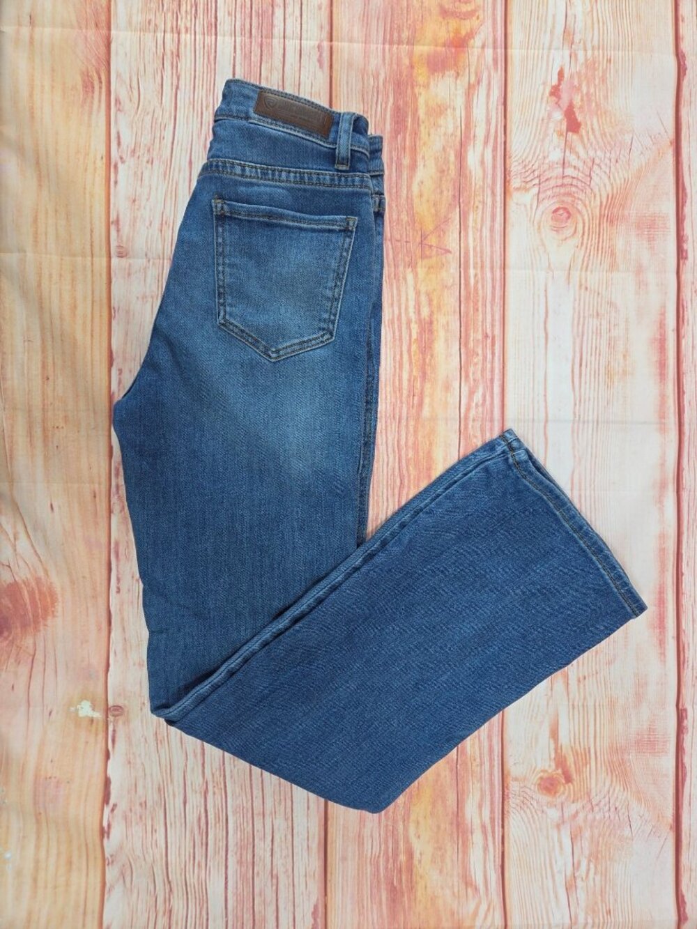 Rock & Roll Denim Womens High Rise Bootcut Jeans 26x32 Blue